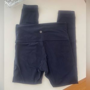Navy Blue Athleta 25” leggings, XS